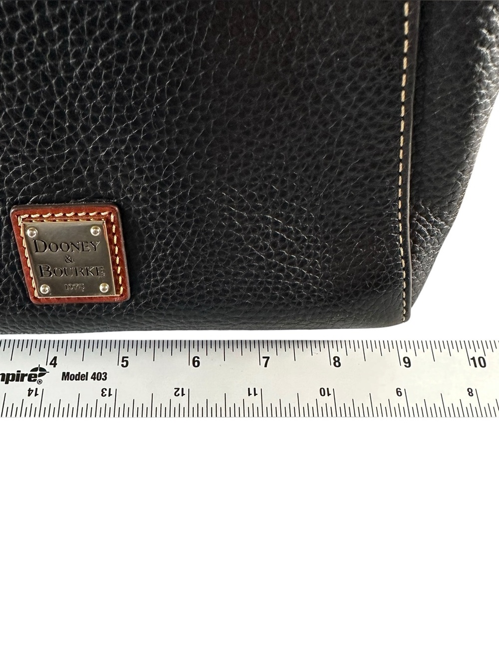 Dooney & Bourke Black Pebble Grain Leather Crossbody Bag Purse Vintage - Picture 10 of 16